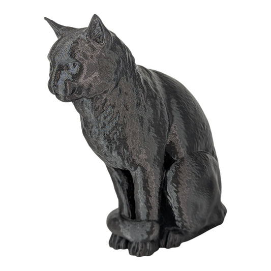 Cleo: The Curious Feline Observer Cat Figurine