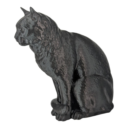 Cleo: The Curious Feline Observer Cat Figurine
