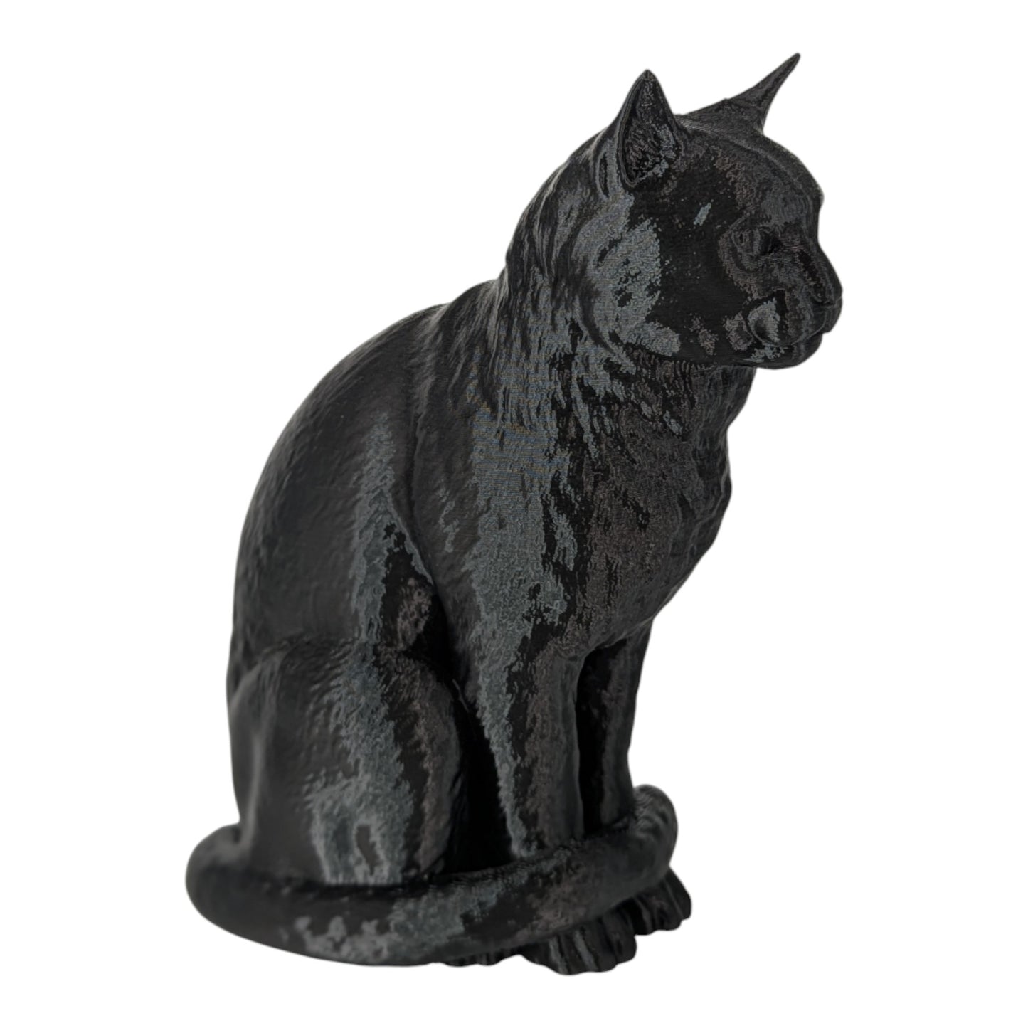 Cleo: The Curious Feline Observer Cat Figurine