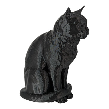 Cleo: The Curious Feline Observer Cat Figurine