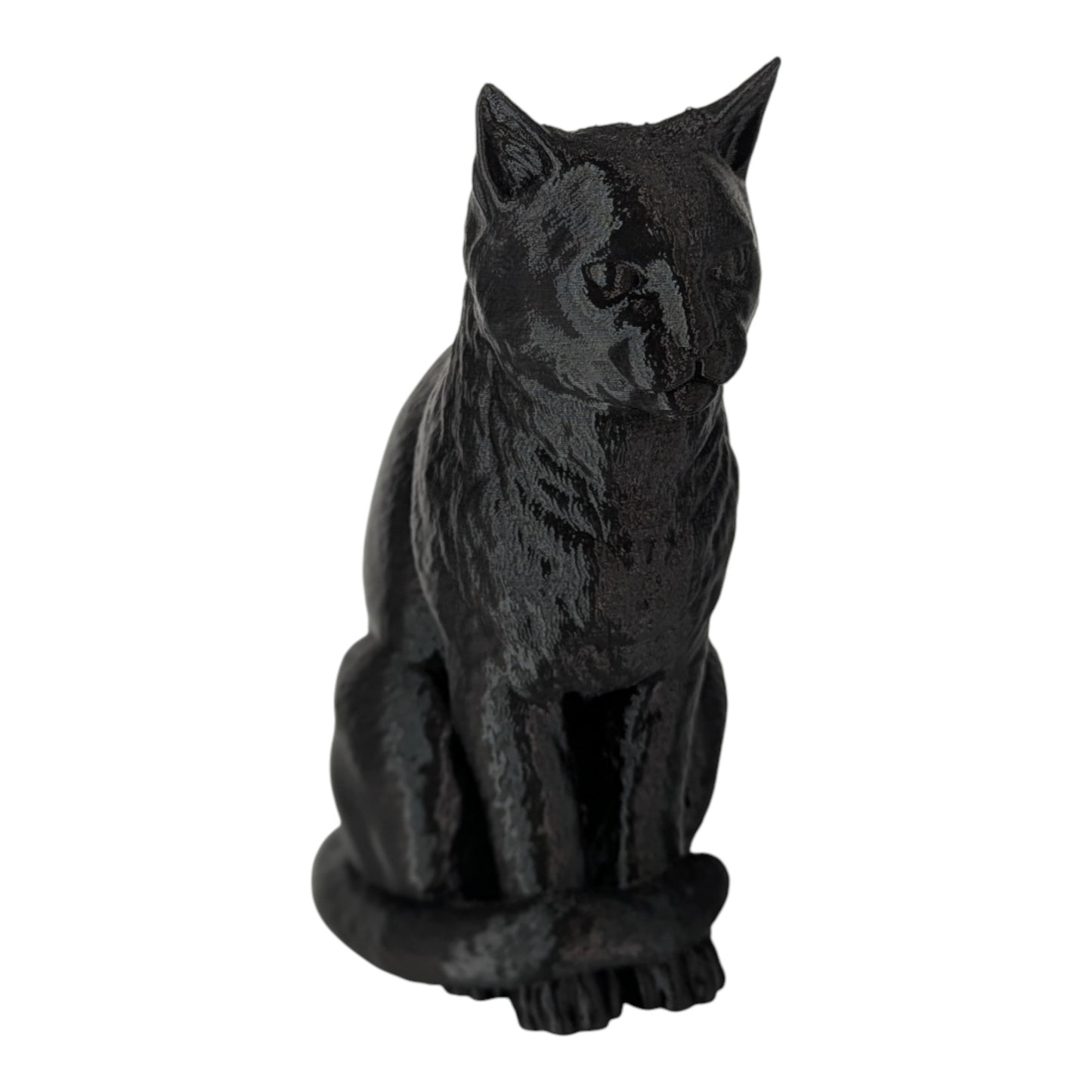 Cleo: The Curious Feline Observer Cat Figurine