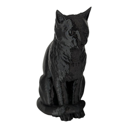 Cleo: The Curious Feline Observer Cat Figurine