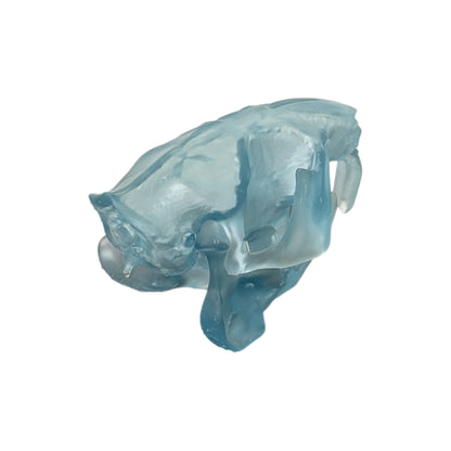 Beaver/Castor Skull (Resin) Glacial Blue
