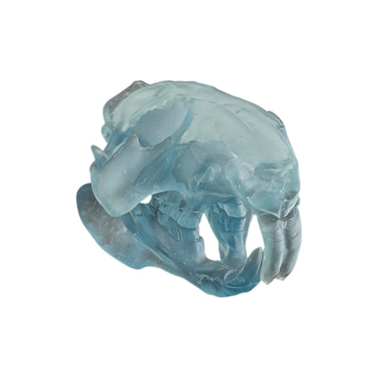 Beaver/Castor Skull (Resin) Glacial Blue