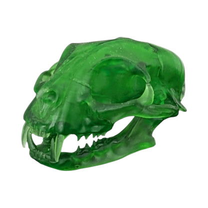 The Emerald Specimen: Life-Size Cat Skull