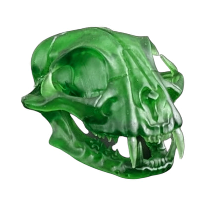The Emerald Specimen: Life-Size Cat Skull