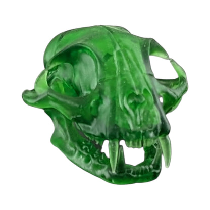The Emerald Specimen: Life-Size Cat Skull