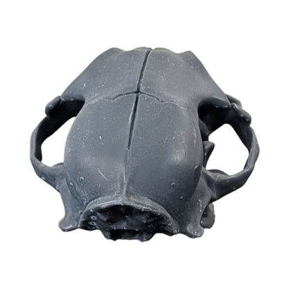 Charcoal Black: Solid Resin Cat Skull