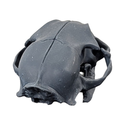 Charcoal Black: Solid Resin Cat Skull