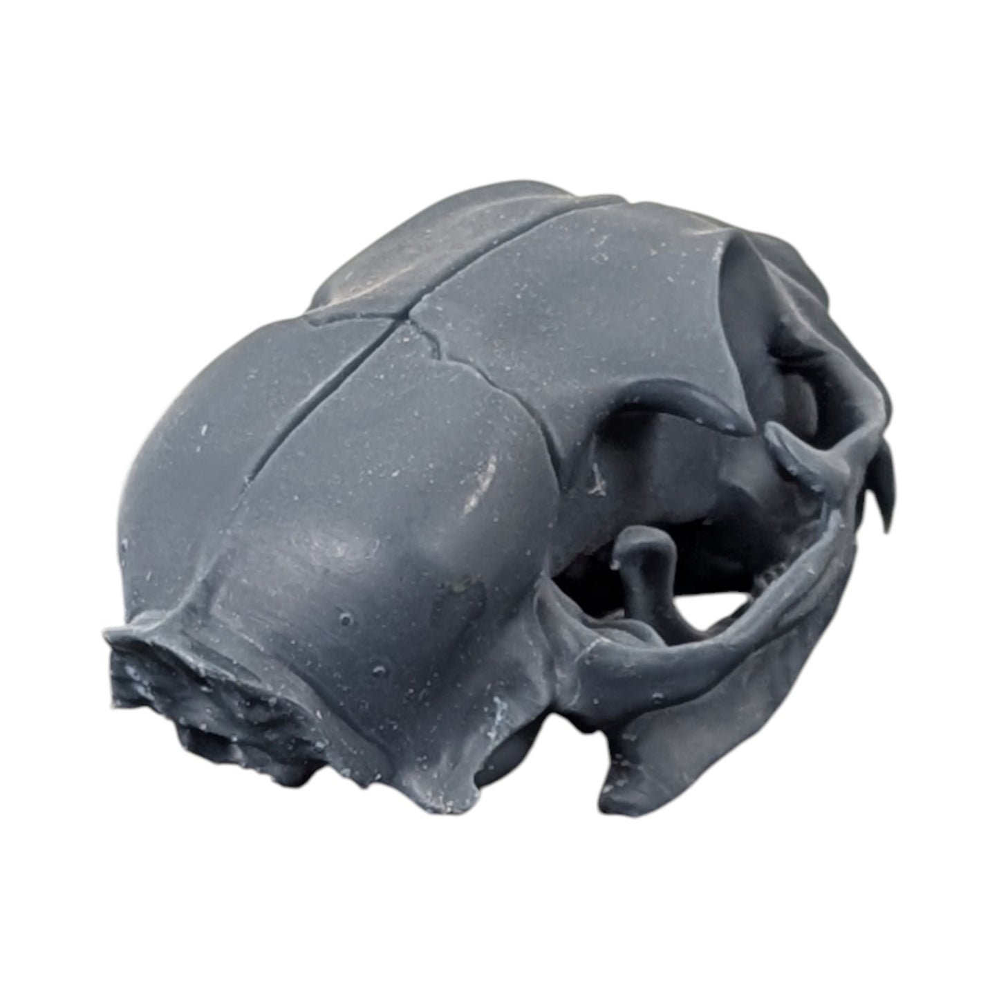 Charcoal Black: Solid Resin Cat Skull