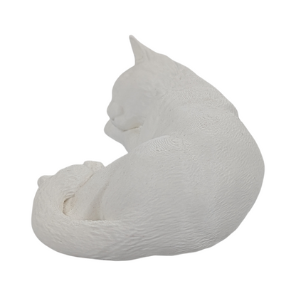Luna: The Picture of Peaceful Slumbing Cat Figurine